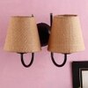 Daye Beige Natural Fiber Wall Light