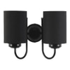 Scott Black Fabric Wall Light