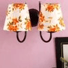 Wanette Multicolour Fabric Wall Light
