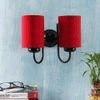 Truman Red Fabric Wall Light