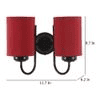 Truman Red Fabric Wall Light