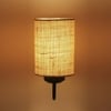 Salinger White Natural Fiber Wall Light