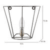 Charmisa Black Metal Wall Light