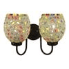 Nathaniel Multicolour Glass Wall Light