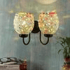 Nathaniel Multicolour Glass Wall Light
