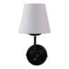 Roscoe Grey cotton Wall mounted Lamp Iron Base(KV06)