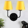 Arlo Dual Yellow cotton Wall mounted Lamp Iron Base(KV20)