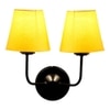 Arlo Dual Yellow cotton Wall mounted Lamp Iron Base(KV20)
