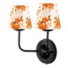 Bruno Dual Multicolor cotton shade wall mounted lamp with iron base (KV29)