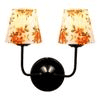 Bruno Dual Multicolor cotton shade wall mounted lamp with iron base (KV29)