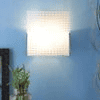 Shanita White Glass Wall Light
