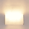 Shanita White Glass Wall Light