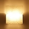 Chelsie White Glass Wall Light