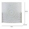 Chelsie White Glass Wall Light