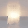 Eydie White Glass Wall Light