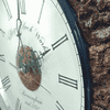 Creed Brown Solid Wood Round Wall Clock