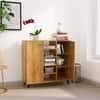 Hexa Engineered Wood Bookshelf Multipurpose Storage Rack in Giant Wood Colour