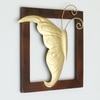 W-Arya Abstract Metal Wall Decor in Gold Set of 1