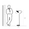 Volta Black Finish Metal Study Floor Lamp