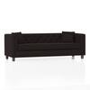 Windsor Premium 3 Seater Fabric Sofa in Deep Brown Velvet Colour