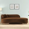 Maddox Velvet 3 Seater Sofa Brown in Colour