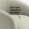 Elegantensemble Wood 1 Seater With Upholstery Non Storage Sofa In Beige Colour