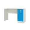 Celestia Kids Study Desk with Shuttered Cabinet and Drawer in Azure Blue Colour