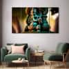 The Castle Decor Lord Ganesha Wall Painting Wooden Framed 27x48 Inch (Style 5)