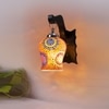 Devansh Solid Wood Electric Wall Light in Brown Colour with Multi Shade Count of 1 Light