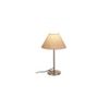 Gordon Off White Fabric Shade Table Lamp with Steel Steel Base