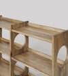 Pinky Solid Wood  Bookshelf in Natural Finish