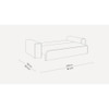 Parega 3 Seater Pull Out Sofa cum Bed  in Grey Colour