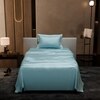Stoa Paris Single Bedsheet with 1 Pillow Cover sheet with Dreamy Blue