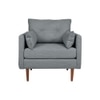 Arihana Fabric Arm Chair in Grey Color