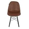Beautiful Leatherette Dining Chair in Brown & Cream Colour