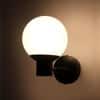 Eliante Xyvon Black Iron Wall Light With E27 Holder In Black Colour