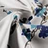 Milan Blue Abstract 150 TC Cotton Double Size Bedsheet with 2 Pillow Covers