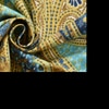 Emma Blue Abstract 160 TC Cotton Double Size Bedsheet with 2 Pillow Covers
