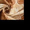Daniela Gold Abstract 160 TC Cotton Double Size Bedsheet with 2 Pillow Covers