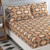 David Gold Abstract 160 TC Cotton Double Size Bedsheet with 2 Pillow Covers