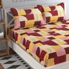 Alba Multicolor Geometric 160 TC Cotton Double Size Bedsheet with 2 Pillow Covers
