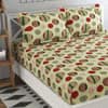 Pablo Multicolor Geometric 160 TC Cotton Double Size Bedsheet with 2 Pillow Covers