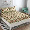Pablo Multicolor Geometric 160 TC Cotton Double Size Bedsheet with 2 Pillow Covers