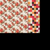 Carla Orange Floral 160 TC Cotton Double Size Bedsheet with 2 Pillow Covers