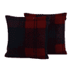 Olin Marron Wool Cushion Cover Set Of 2