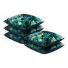Amigo Green Floral 16 X 16 Inches Polyester Cushion Cover Set Of 5