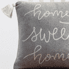 Lennon Light Grey Mel & Natural Cotton Cushion Cover
