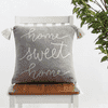 Lennon Light Grey Mel & Natural Cotton Cushion Cover