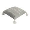 Lennon Light Grey Mel & Natural Cotton Cushion Cover