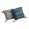 Lennon Light Grey Mel & Natural Cotton Cushion Cover